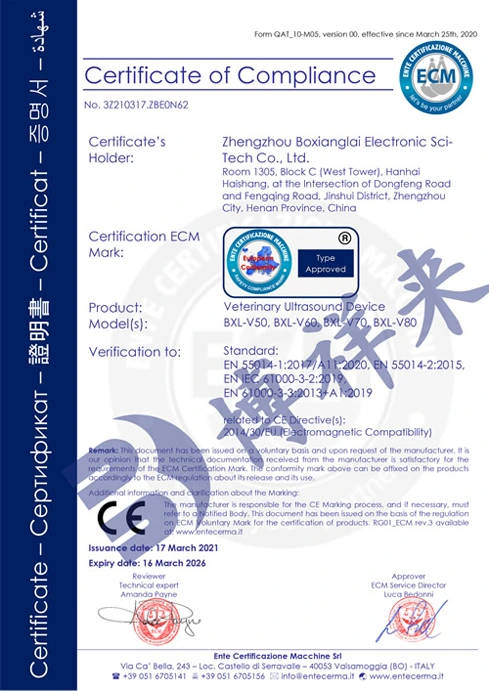BXL CE certificate(图1)