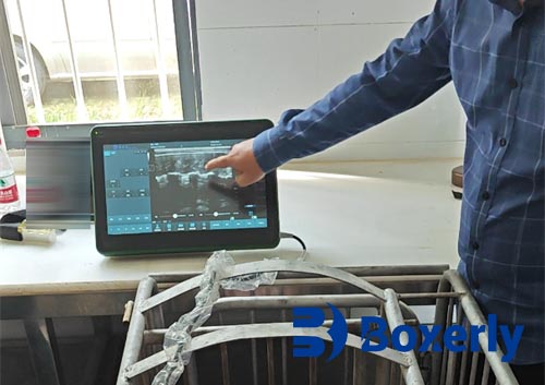What does the ultrasonic instrument measure for pigs?(图3)